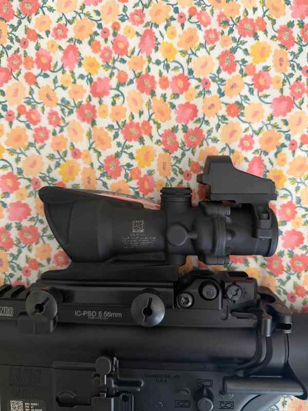 Trijicon ACOG 4x32 TRD BAC with RMR .223 Reticle